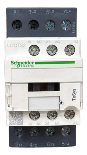 Contator 4p 32a 1na+1nf 220vca Lc1dt32m7 Schneider Electric 220vca
