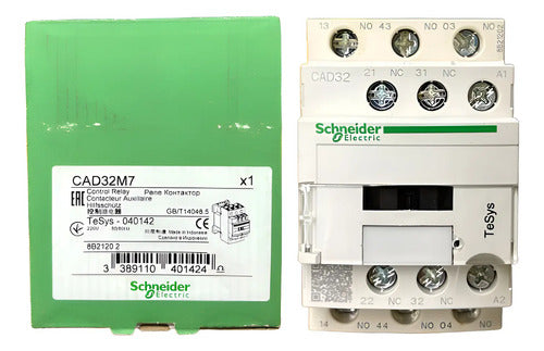 Contator Auxiliar Tesys D 3na+2nf 220vca Cad32m7 Schneider 220 Vca
