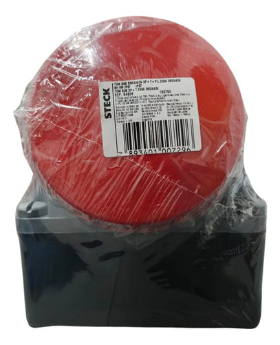Tomada Sobrepor S4806 200a 380/440v 3p+t Steck Vermelho