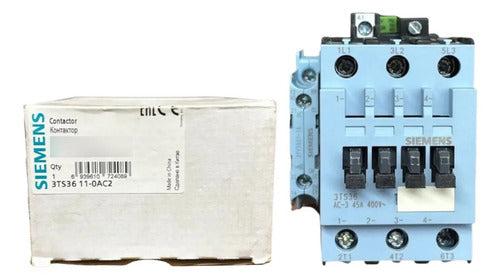 Contator 3ts3611-0ac2 Siemens 1naf 24v 45a Novo! 24vca