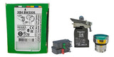 Botão Luminoso 22mm Vd + Bloco 1na+1nf Xb4bw3335 Schneider Verde -