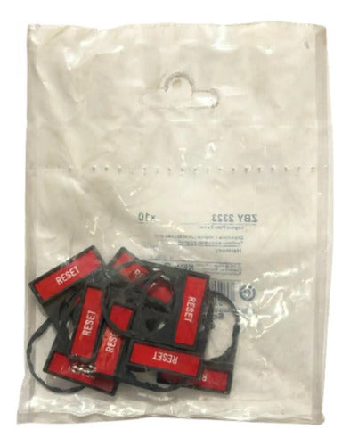 Kit Com 10: Porta Etiqueta 30x40mm Pt-vm Zby2323 Schneider