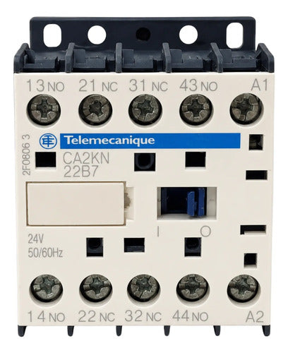 Contator Auxiliar 2na+2nf 24vca Ca2kn22b7 Telemecanique 24vca