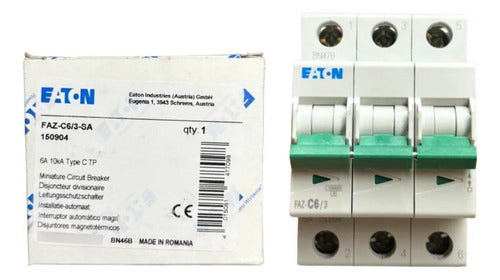 Disjuntor Tripolar Faz-c6/3-sa 6a Eaton