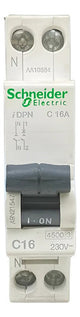 Disjuntor Acti9  1p+n Curva C 16a 230v A9n21547 Schneider