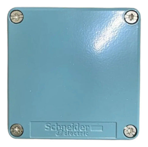 Botoeira Metalica Cega 22mm Azul Xapm14 Schneider Azul