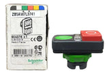 Cabecote Para Botão Duplo 22mm Vd/vm Zb5aw7l3741 Schneider Verde/vermelho
