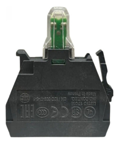 Kit Com 2: Bloco De Contato Led Lumin. Verde Zbvb3 Schneider