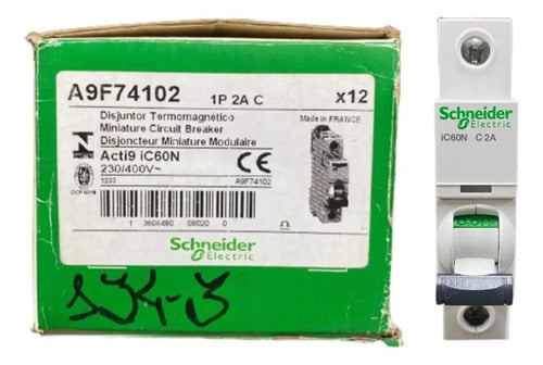 Disjuntor Acti9 Ic60n 1p 2a Curva C A9f74102 Schneider