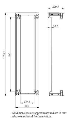 Duto Lvs08177 Prismaset G Ip30 305 X 1080 X 205 Mm Schneider