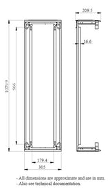 Duto Lvs08177 Prismaset G Ip30 305 X 1080 X 205 Mm Schneider