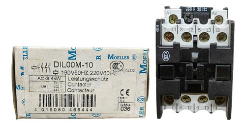 Contator Tripolar Dil00m-10 220v 60hz Moeller