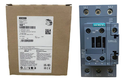 Contator Tripolar 3rt2037-1an10 220v 65a 30kw Siemens 220v