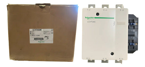 Contator Tripolar 265a 220vca 50/60hz Lc1f265m7 Schneider 220 Vca