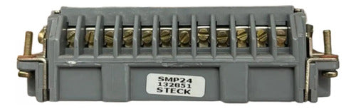Miolo Macho 24 Polos Para Tomada Industrial Smp24 Steck Cinza