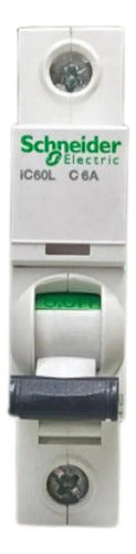 Disjuntor Acti9 Ic60l 1p Curva C 6a 230v A9f94106 Schneider 230 V 50 60 Hz