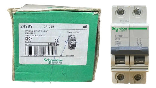 Disjuntor Multi 9 C60h 2p Curva C 25a  24989 Schneider