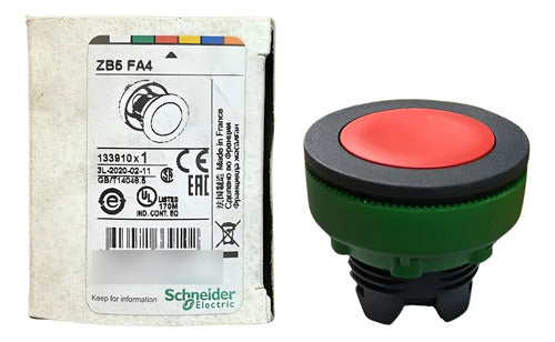 Kit Com 3: Cabeçote Para Botão Faceado Vm Zb5fa4 Schneider Vermelho 0