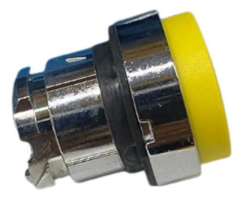 Kit Com 2: Cabeçote P/ Botão Ø22mm Amarelo Zb4bl5 Schneider Amarelo -