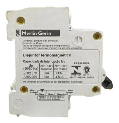 Kit Com 2 Peças: Disjuntor 2p 32a K32a2c32 Schneider