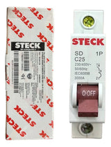 Kit Com 10: Disjuntor Unipolar Sdd61c25 25a Curva C Steck