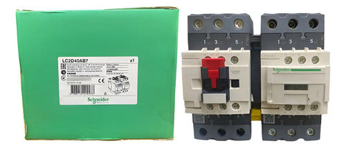 Chave Reversora 3p 40a 1na+1nf 24vca Lc2d40ab7 Schneider  24vca