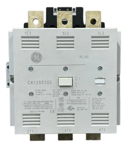 Contator 3p 1na 1nf 700a 220/250vca/cc Ck12be311n GE