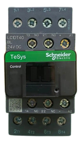 Contator Tesys 4p 40a Ac-1 24vcc 1na+1nf Lc1dt40bl Schneider 24vcc