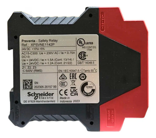 Rele De Segurança Velocidade 0 24vcc Xpsvne1142p Schneider 24vcc