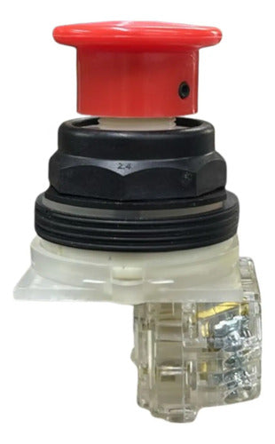 Botão 30mm 1na+1nf Vermelho 9001skr24rh13 Schneider Vermelho 1naf