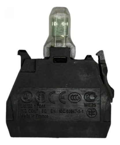 Bloco Luminoso Led Amarelo 24/120vca/cc Zbvbg5 Schneider Amarelo 24-120