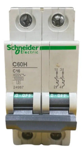 Disjuntor Multi 9 C60h 2p Curva C 16a 24987 Schneider