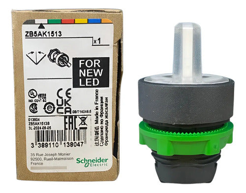 Cabeçote Para Chave Seletora Lum Ø22mm Zb5ak1513 Schneider Branco -