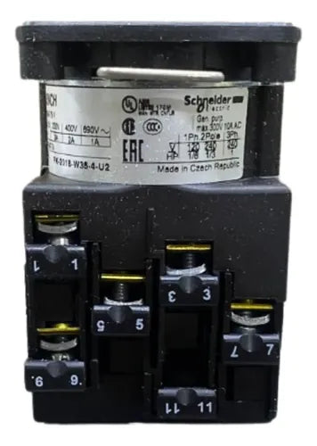 Comutador Rotativo Completo K1e005nch Schneider Metálico -