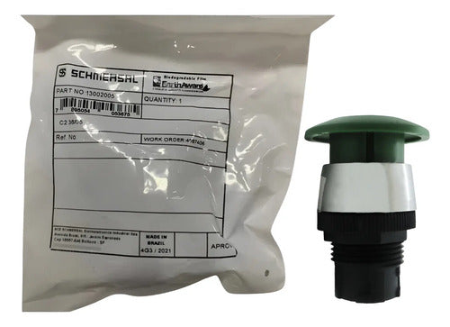 Kit Com 2: Botão C2 36/05 Cogumelo 22 Mm Verde Ace Schmersal