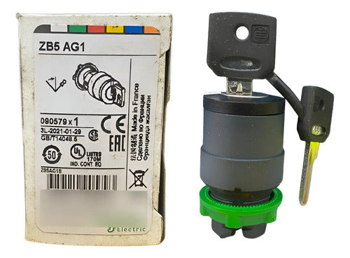 Cabecote Para Chave Seletora 22mm 3pos Zb5ag1 Schneider Preto