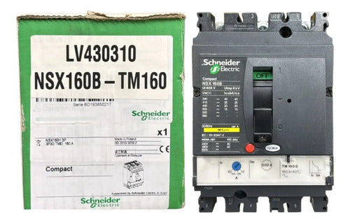 Disjuntor Tripolar Nsx160b-tm160 160a Lv430310 Schneider