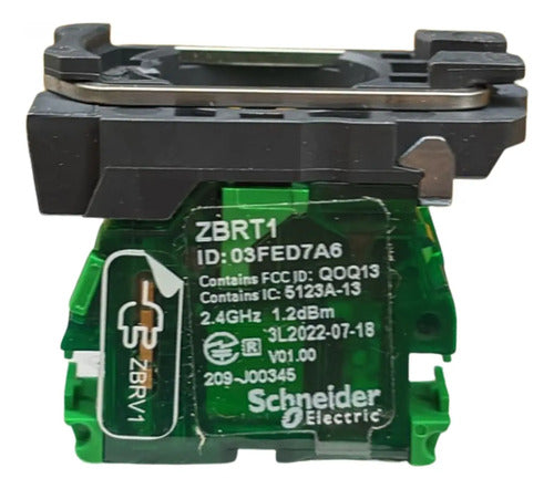 Botão Plástico Wireless Verde Zb5rta3 Schneider Verde