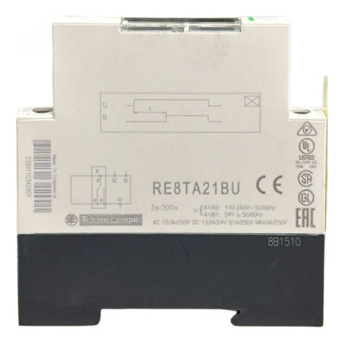 Rele Temporizador 3-300s 24vca/cc 110/220vca Re8ta21bu Novo! 220v