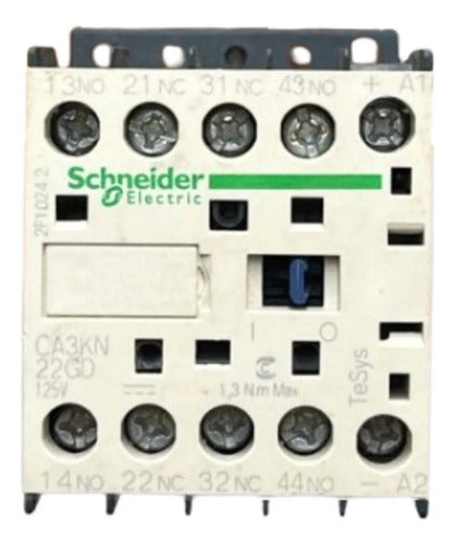 Contator Auxiliar 2na+2nf 125vcc Ca3kn22gd Schneider 125vcc