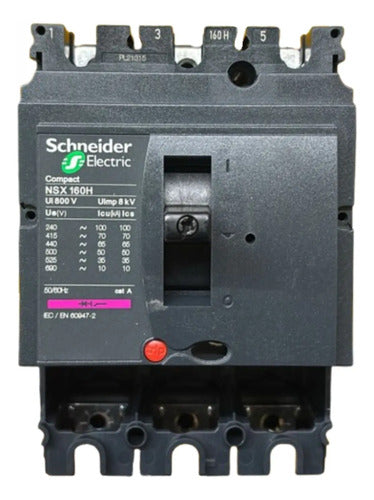 Estrutura Disjuntor Nsx160h Tripolar Lv430404 Schneider