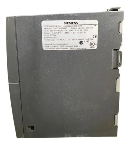 Micromaster 420 Siemens 6se6420-2ud13-7aa1