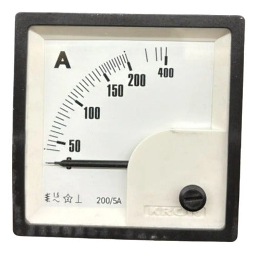 Amperímetro Fm72pc 72x72 200/400/5a Sem Travamento Ip54 Kron