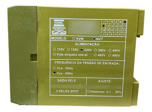 Monitor Tensão Nvt 220v (bvtd-p) Coel