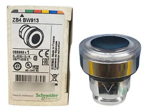 Cabeçote Para Botão 22mm Metálico Zb4bw913 Schneider Branco 0